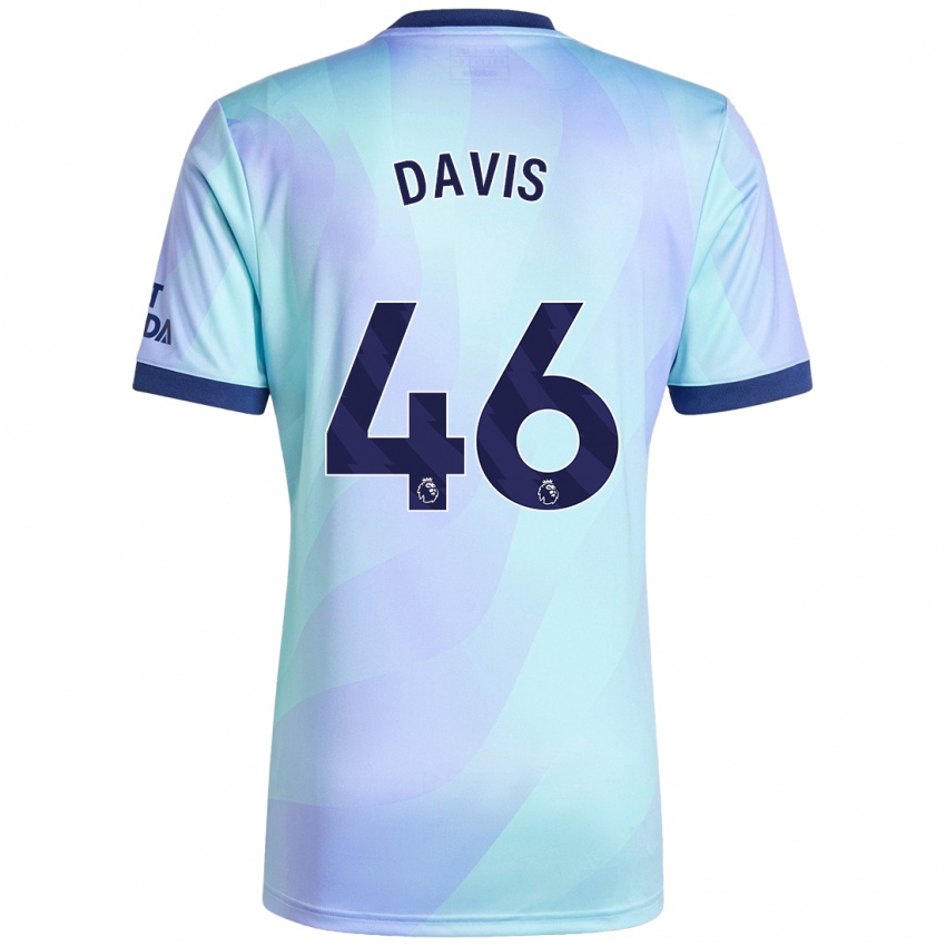 Børn Timi Davis #46 Aqua Tredje Sæt Spillertrøjer 2024/25 Trøje T-Shirt