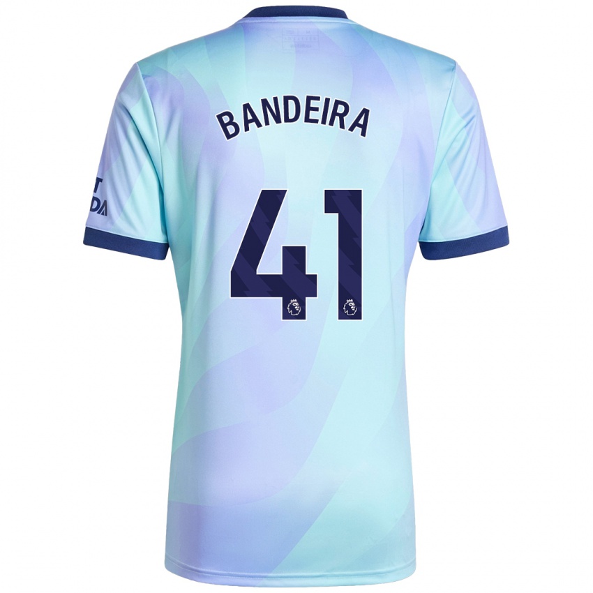 Børn Mauro Bandeira #41 Aqua Tredje Sæt Spillertrøjer 2024/25 Trøje T-Shirt