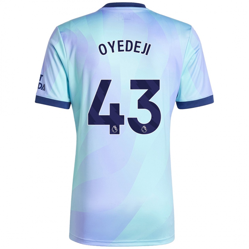 Børn Nathan Butler Oyedeji #43 Aqua Tredje Sæt Spillertrøjer 2024/25 Trøje T-Shirt