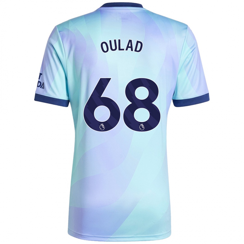 Børn Salah-Eddine Oulad M'hand #68 Aqua Tredje Sæt Spillertrøjer 2024/25 Trøje T-Shirt