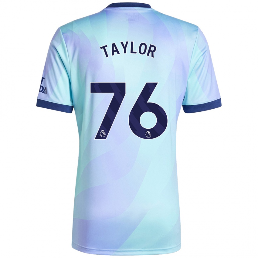 Børn Kido Taylor Hart #76 Aqua Tredje Sæt Spillertrøjer 2024/25 Trøje T-Shirt