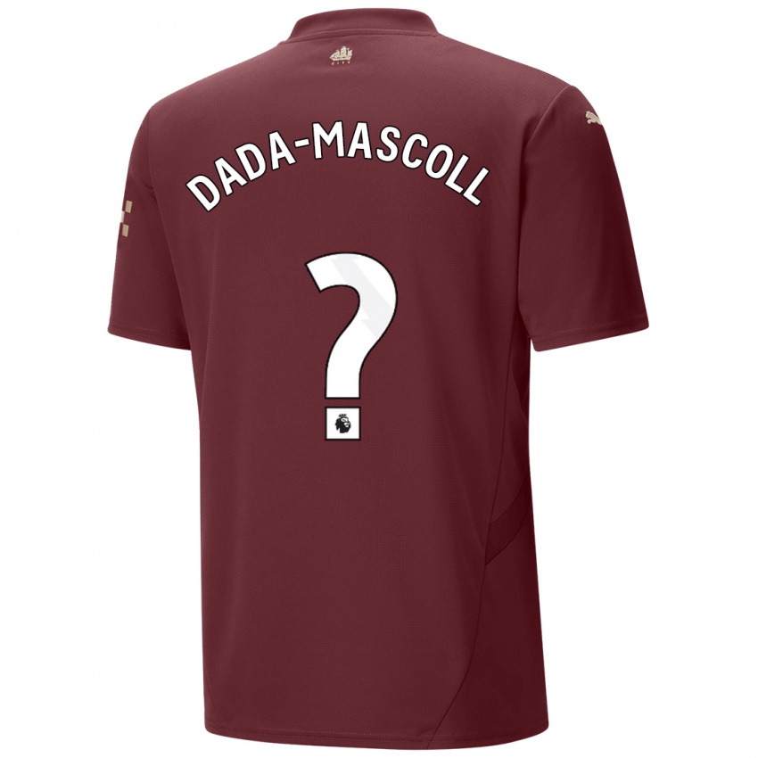 Børn Isaiah Dada-Mascoll #0 Rødbrun Tredje Sæt Spillertrøjer 2024/25 Trøje T-Shirt