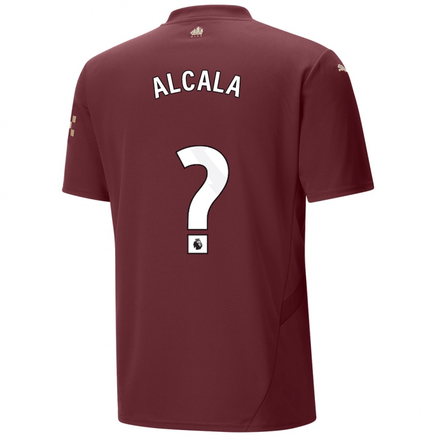 Børn Álex Alcalá #0 Rødbrun Tredje Sæt Spillertrøjer 2024/25 Trøje T-Shirt