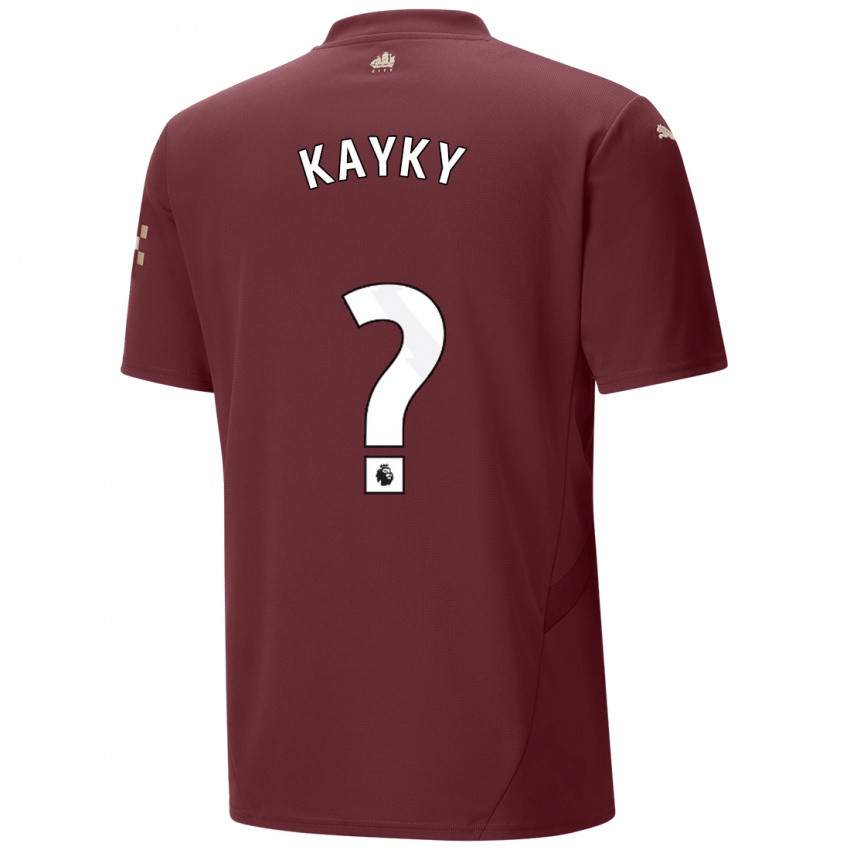 Børn Kayky #0 Rødbrun Tredje Sæt Spillertrøjer 2024/25 Trøje T-Shirt