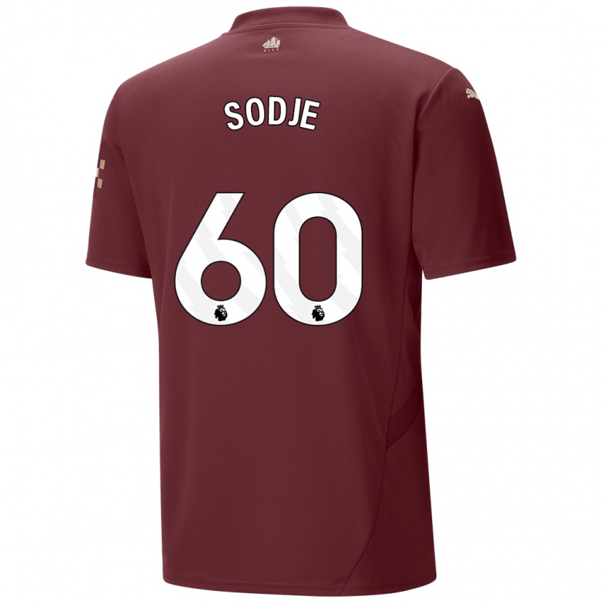 Børn Tai Sodje #60 Rødbrun Tredje Sæt Spillertrøjer 2024/25 Trøje T-Shirt