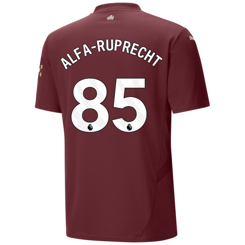 Børn Farid Alfa-Ruprecht #85 Rødbrun Tredje Sæt Spillertrøjer 2024/25 Trøje T-Shirt