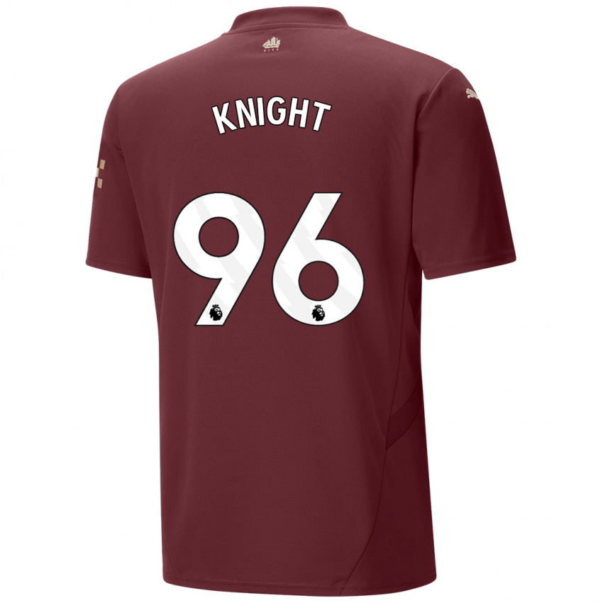 Børn Ben Knight #96 Rødbrun Tredje Sæt Spillertrøjer 2024/25 Trøje T-Shirt