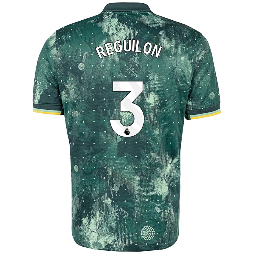 Børn Sergio Reguilon #3 Mintgrøn Tredje Sæt Spillertrøjer 2024/25 Trøje T-Shirt