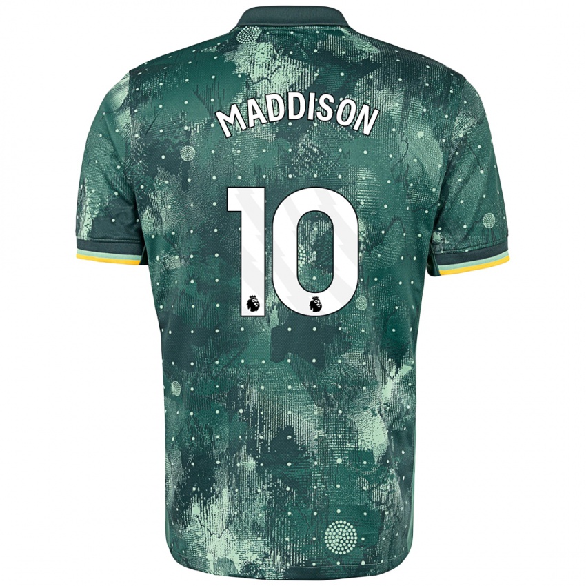 Børn James Maddison #10 Mintgrøn Tredje Sæt Spillertrøjer 2024/25 Trøje T-Shirt