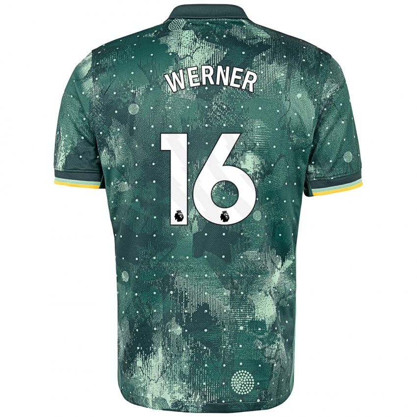 Børn Timo Werner #16 Mintgrøn Tredje Sæt Spillertrøjer 2024/25 Trøje T-Shirt