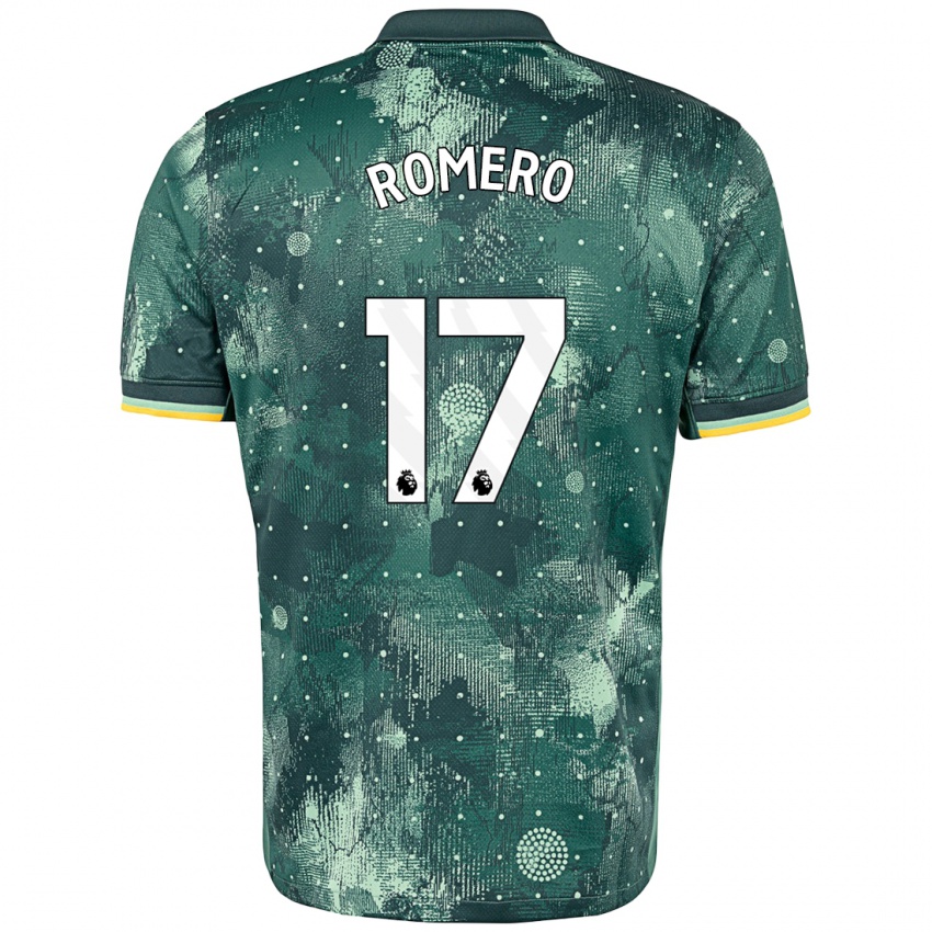 Børn Cristian Romero #17 Mintgrøn Tredje Sæt Spillertrøjer 2024/25 Trøje T-Shirt