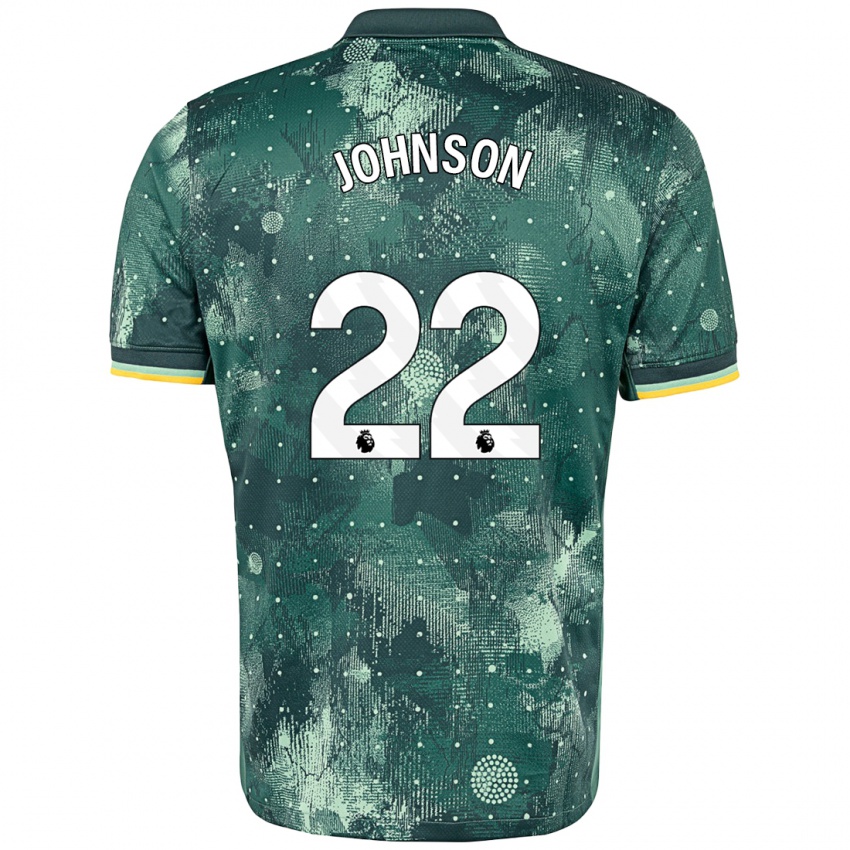 Børn Brennan Johnson #22 Mintgrøn Tredje Sæt Spillertrøjer 2024/25 Trøje T-Shirt