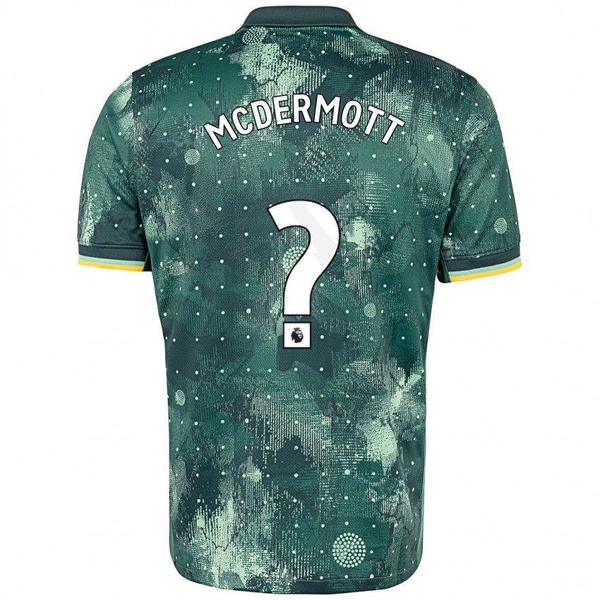 Børn Pele Arganese-Mcdermott #0 Mintgrøn Tredje Sæt Spillertrøjer 2024/25 Trøje T-Shirt