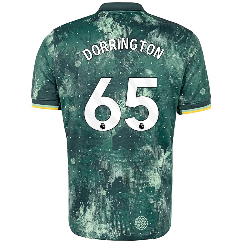 Børn Alfie Dorrington #65 Mintgrøn Tredje Sæt Spillertrøjer 2024/25 Trøje T-Shirt