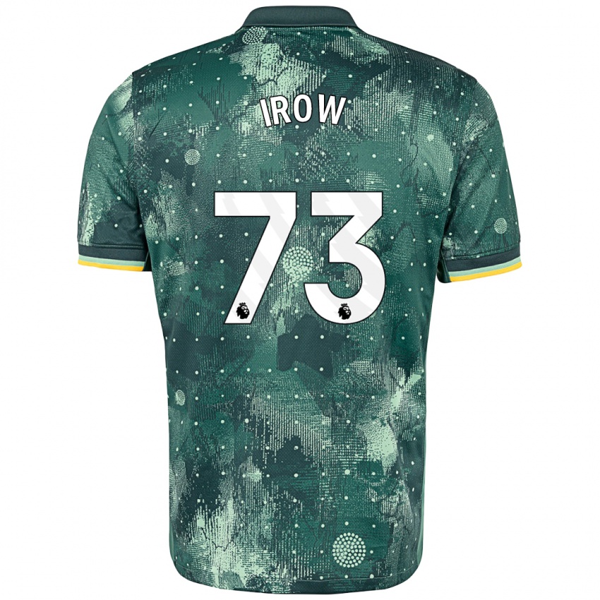 Børn Oliver Irow #73 Mintgrøn Tredje Sæt Spillertrøjer 2024/25 Trøje T-Shirt