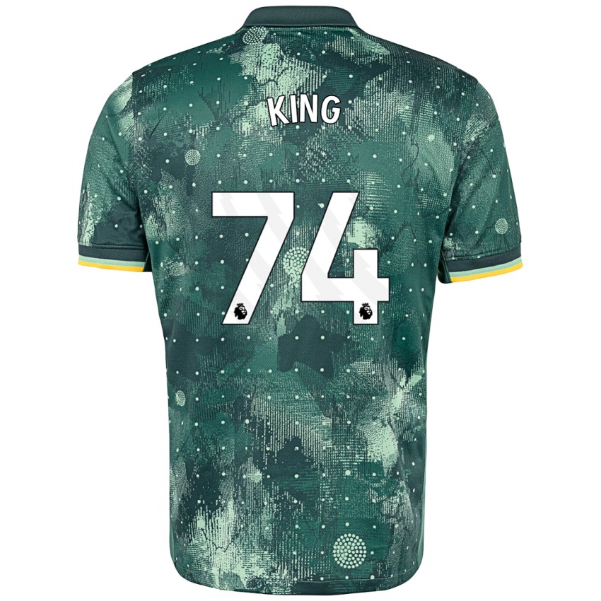 Børn Maeson King #74 Mintgrøn Tredje Sæt Spillertrøjer 2024/25 Trøje T-Shirt