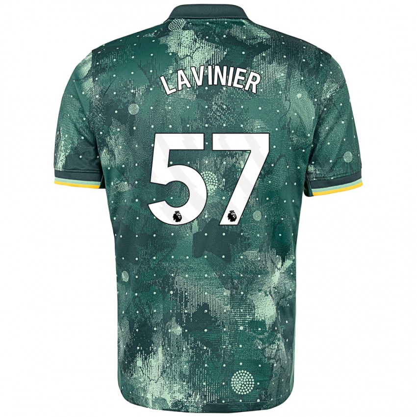 Børn Marcel Lavinier #57 Mintgrøn Tredje Sæt Spillertrøjer 2024/25 Trøje T-Shirt