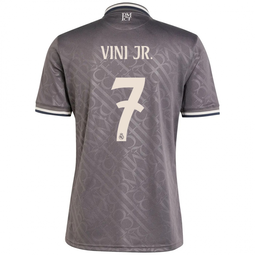 Børn Vinicius Junior #7 Trækul Tredje Sæt Spillertrøjer 2024/25 Trøje T-Shirt