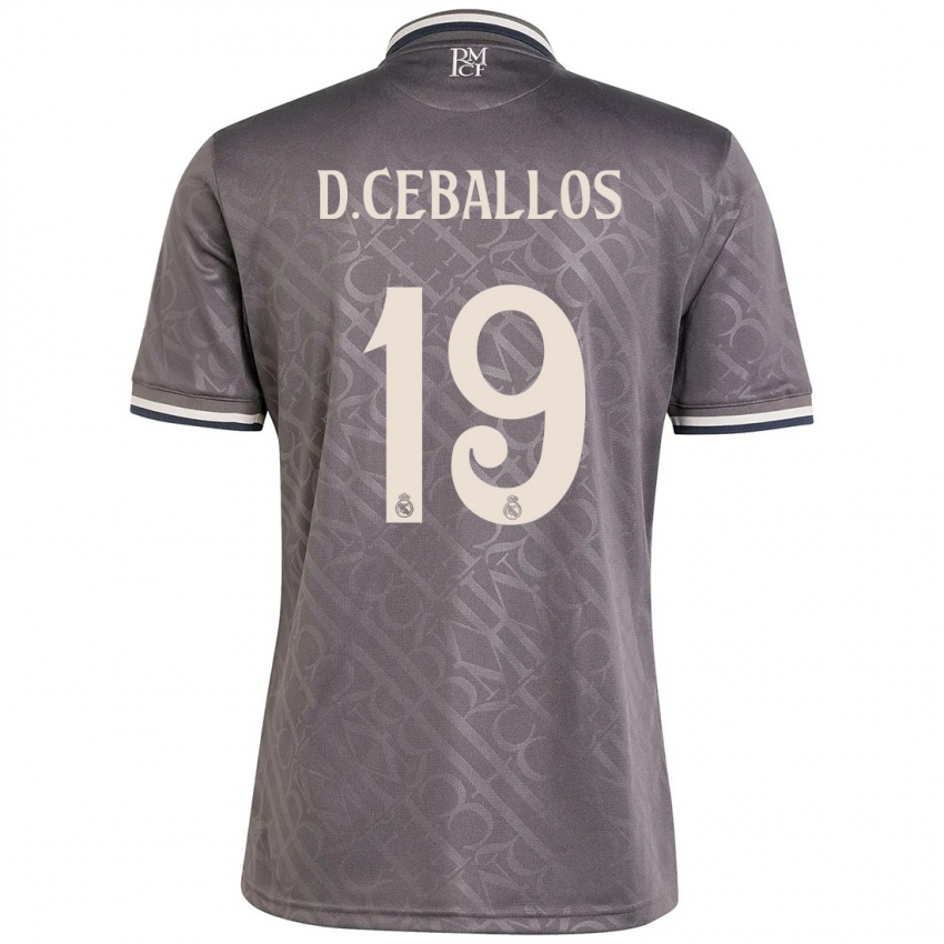 Børn Dani Ceballos #19 Trækul Tredje Sæt Spillertrøjer 2024/25 Trøje T-Shirt