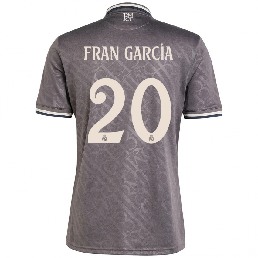 Børn Fran García #20 Trækul Tredje Sæt Spillertrøjer 2024/25 Trøje T-Shirt