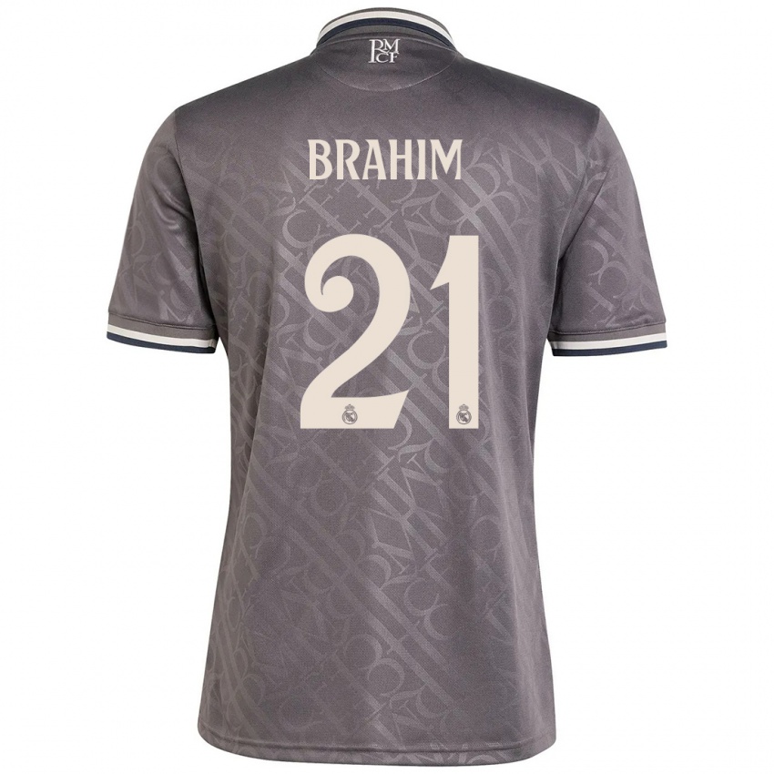 Børn Brahim Diaz #21 Trækul Tredje Sæt Spillertrøjer 2024/25 Trøje T-Shirt