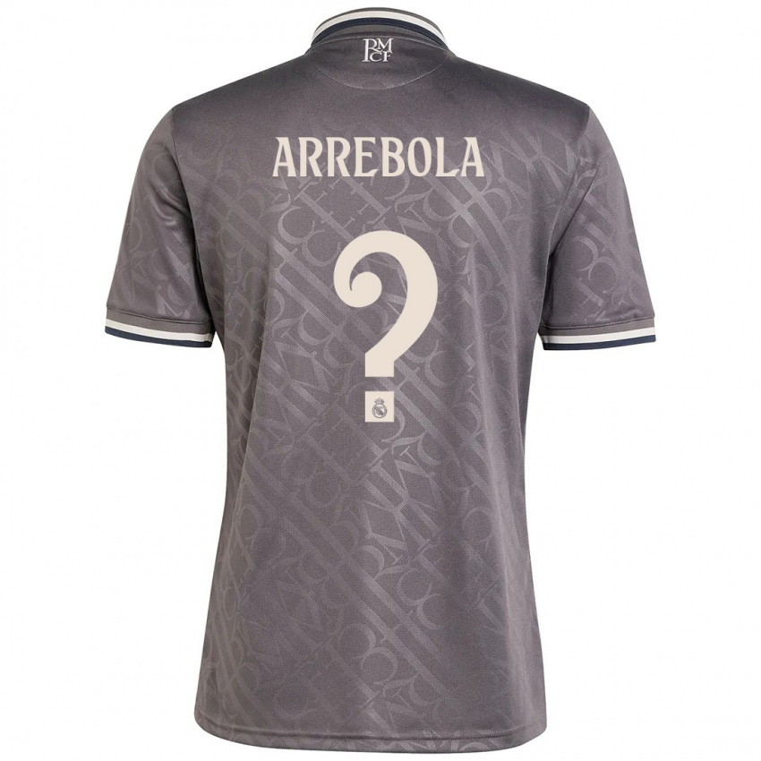 Børn Hugo Arrebola #0 Trækul Tredje Sæt Spillertrøjer 2024/25 Trøje T-Shirt