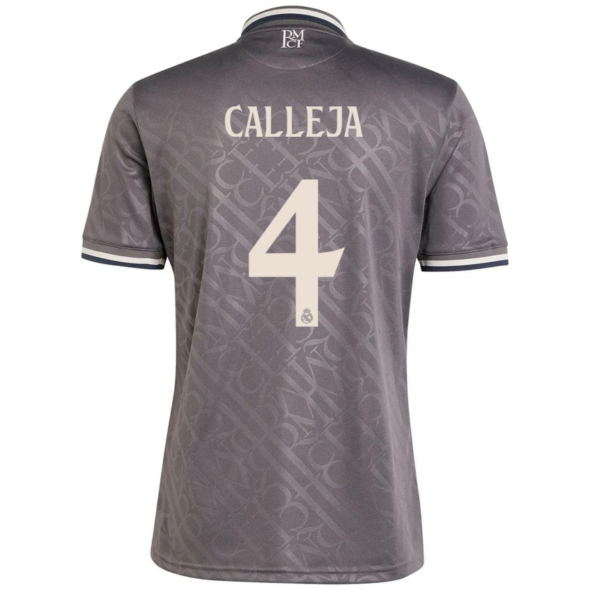 Børn Jaime Calleja #4 Trækul Tredje Sæt Spillertrøjer 2024/25 Trøje T-Shirt