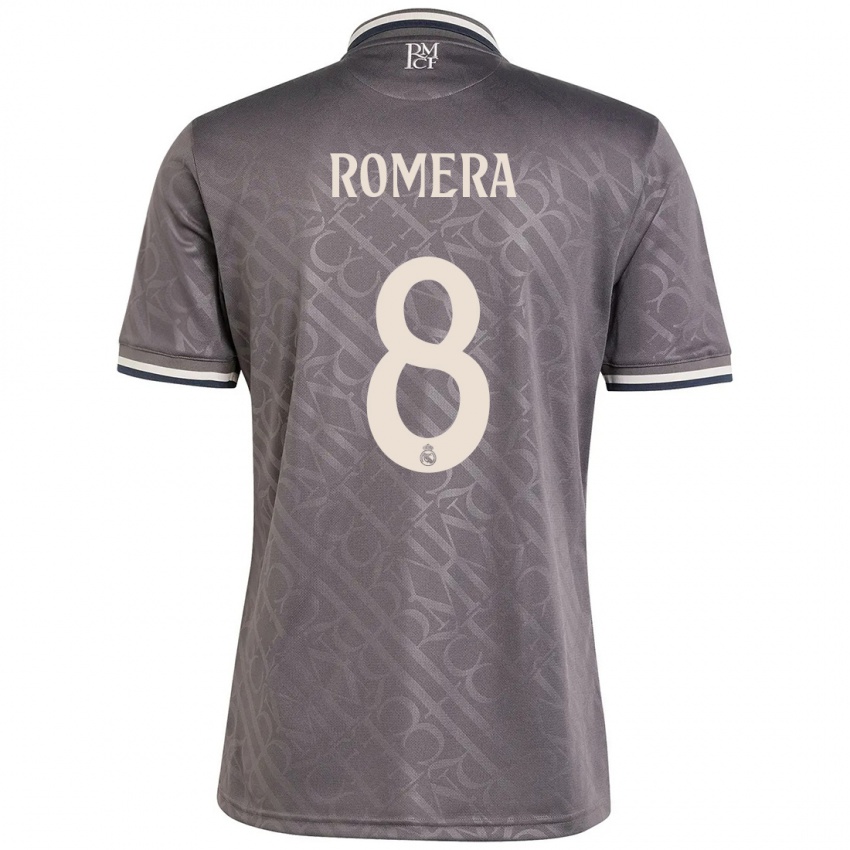 Børn Miguel Romera #8 Trækul Tredje Sæt Spillertrøjer 2024/25 Trøje T-Shirt