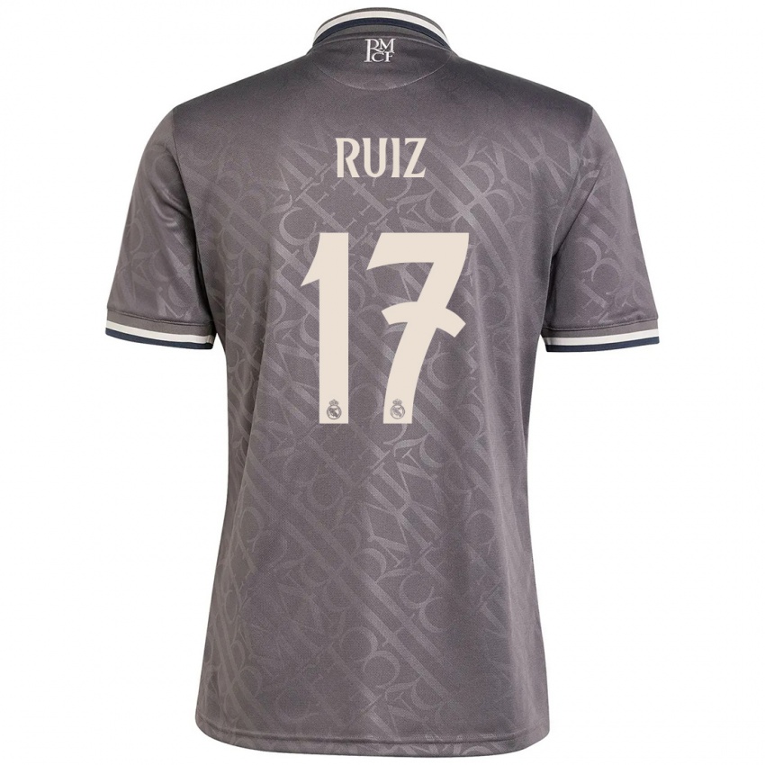 Børn David Ruiz #17 Trækul Tredje Sæt Spillertrøjer 2024/25 Trøje T-Shirt