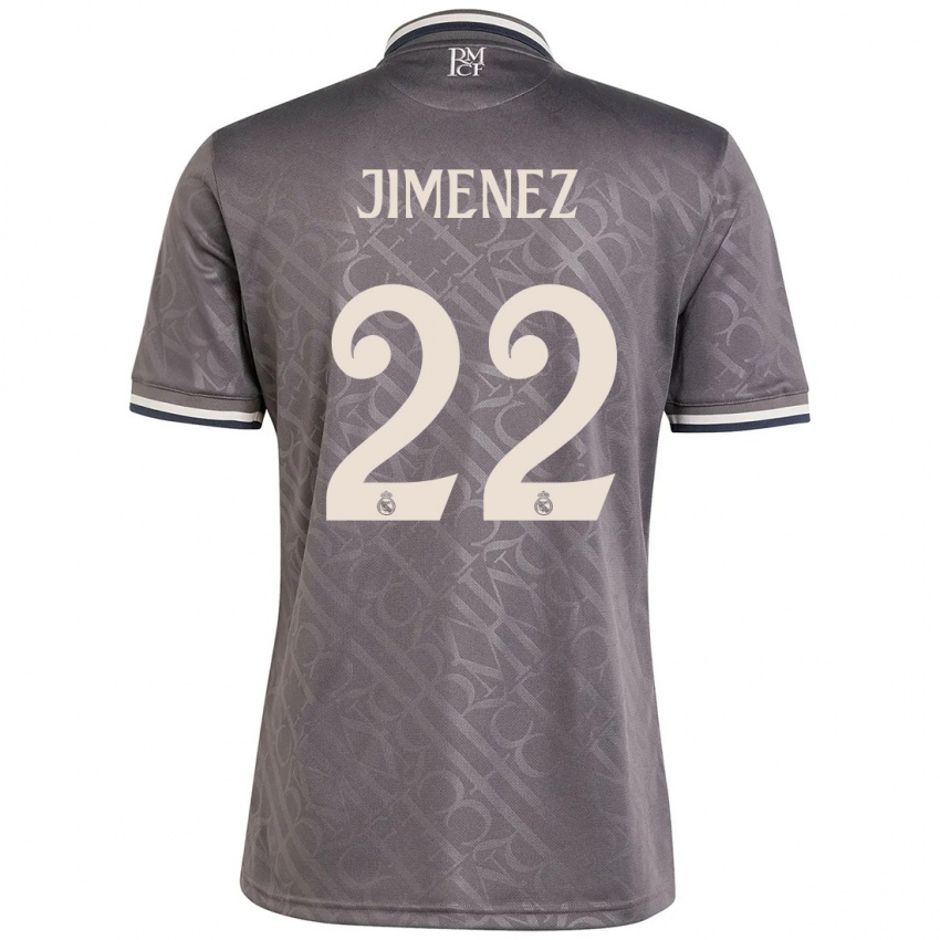 Børn David Jimenez #22 Trækul Tredje Sæt Spillertrøjer 2024/25 Trøje T-Shirt