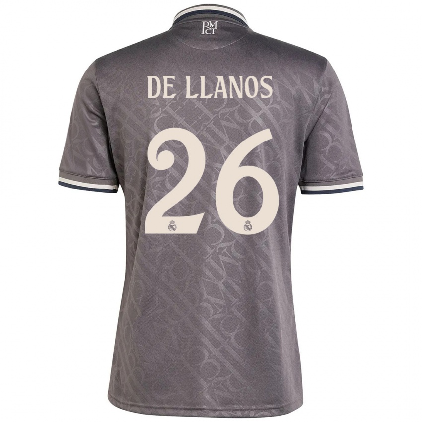 Børn Hugo De Llanos #26 Trækul Tredje Sæt Spillertrøjer 2024/25 Trøje T-Shirt