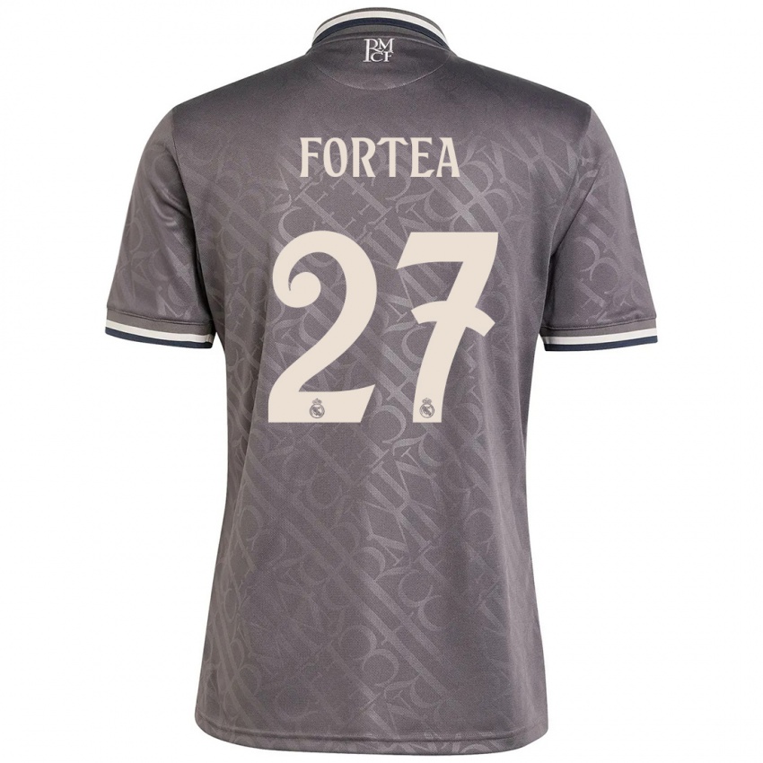 Børn Jesús Fortea #27 Trækul Tredje Sæt Spillertrøjer 2024/25 Trøje T-Shirt