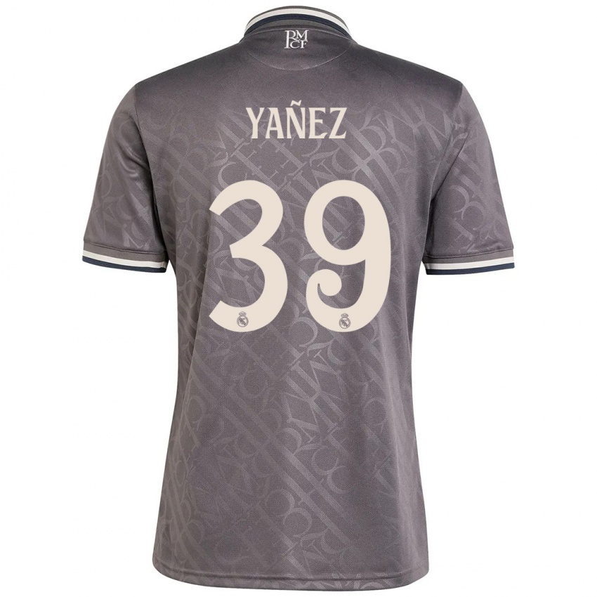 Børn Daniel Yañez #39 Trækul Tredje Sæt Spillertrøjer 2024/25 Trøje T-Shirt