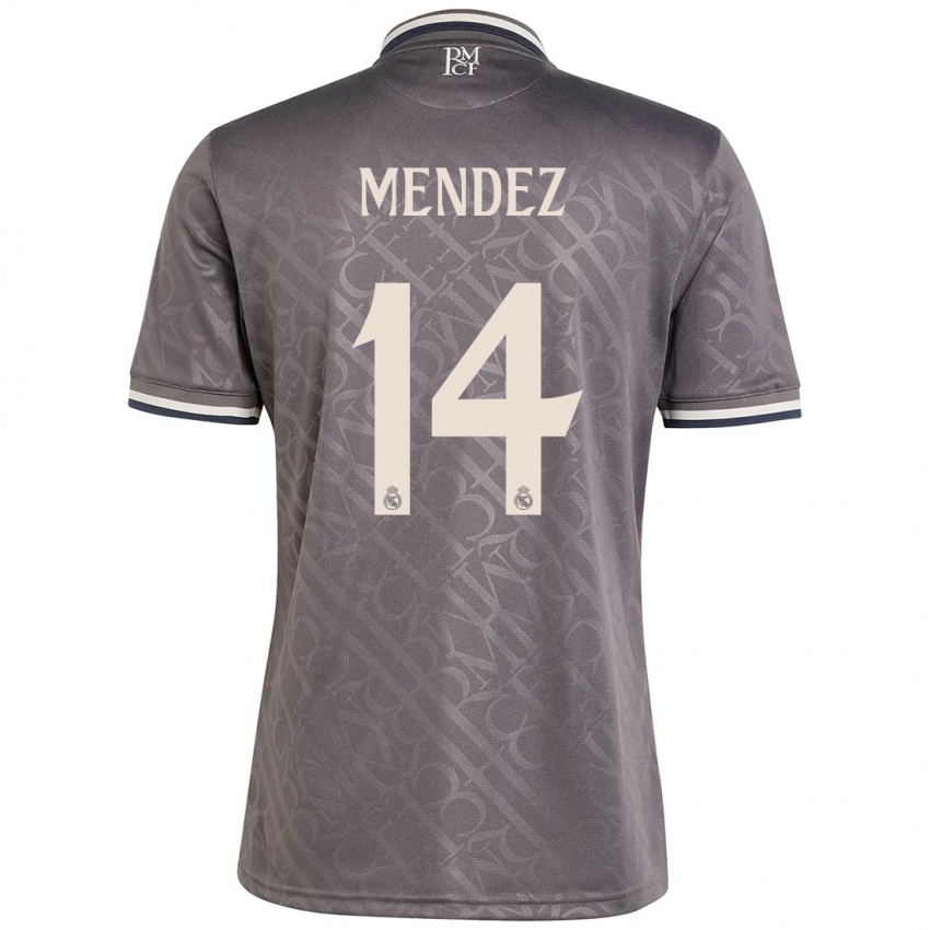 Børn María Méndez #14 Trækul Tredje Sæt Spillertrøjer 2024/25 Trøje T-Shirt