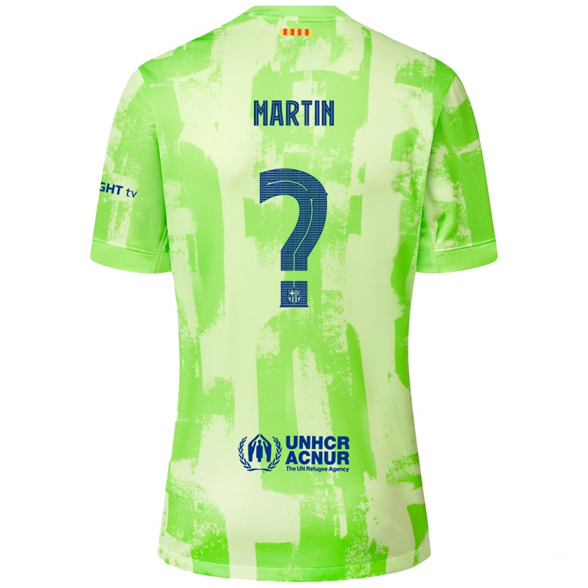 Børn Antonio Martin #0 Lime Tredje Sæt Spillertrøjer 2024/25 Trøje T-Shirt