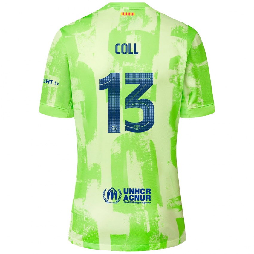 Børn Cata Coll #13 Lime Tredje Sæt Spillertrøjer 2024/25 Trøje T-Shirt