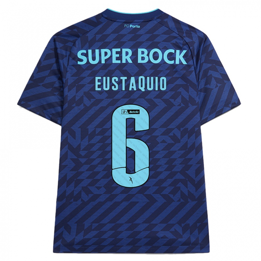 Børn Stephen Eustaquio #6 Marineblå Tredje Sæt Spillertrøjer 2024/25 Trøje T-Shirt