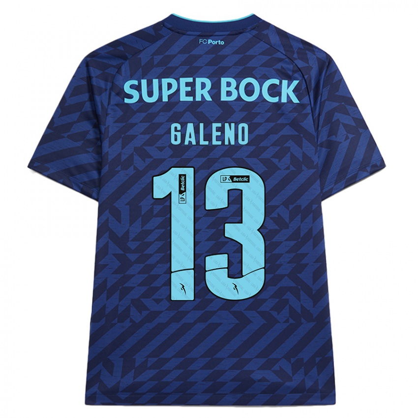 Børn Galeno #13 Marineblå Tredje Sæt Spillertrøjer 2024/25 Trøje T-Shirt