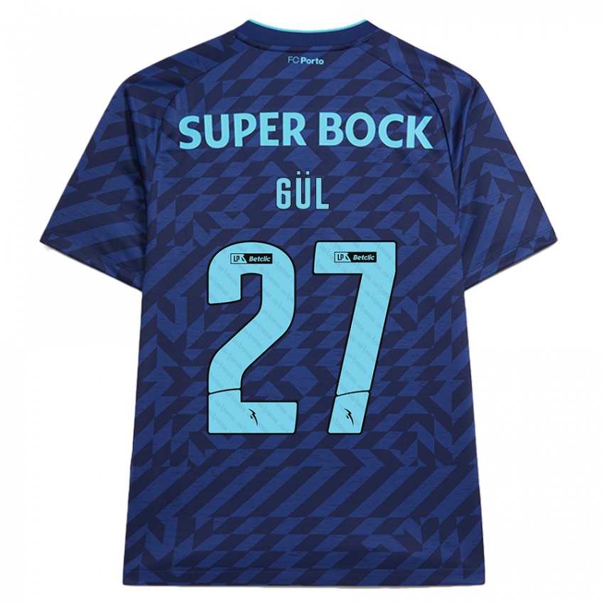 Børn Deniz Gül #27 Marineblå Tredje Sæt Spillertrøjer 2024/25 Trøje T-Shirt