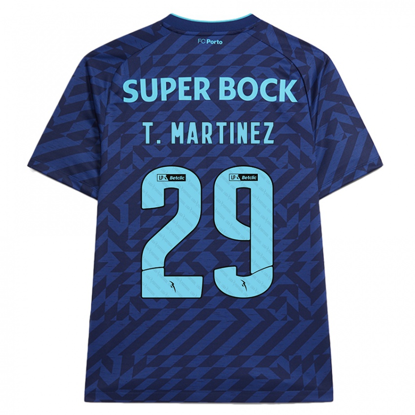 Børn Toni Martínez #29 Marineblå Tredje Sæt Spillertrøjer 2024/25 Trøje T-Shirt