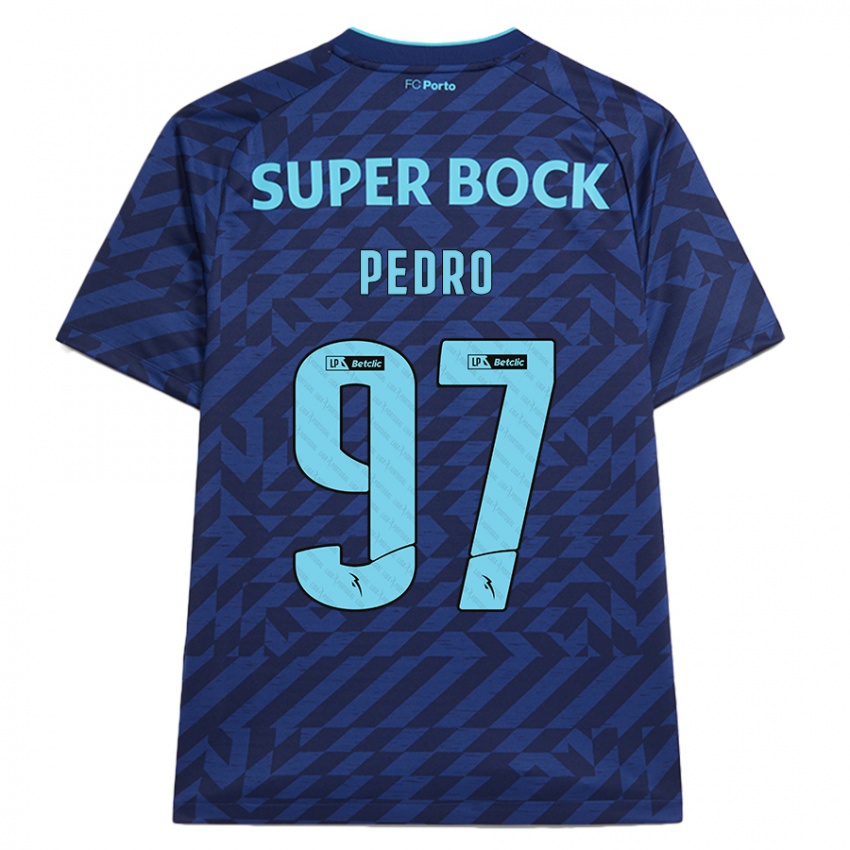 Børn Zé Pedro #97 Marineblå Tredje Sæt Spillertrøjer 2024/25 Trøje T-Shirt