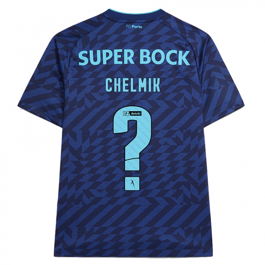 Børn Chelmik #0 Marineblå Tredje Sæt Spillertrøjer 2024/25 Trøje T-Shirt