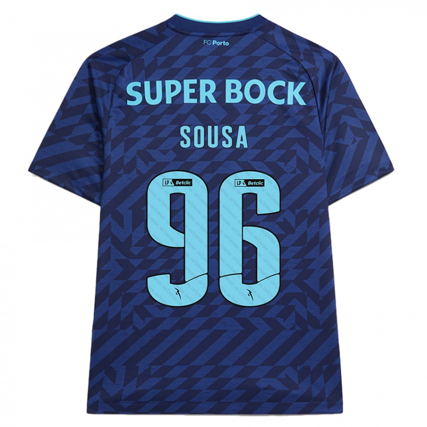 Børn Filipe Sousa #96 Marineblå Tredje Sæt Spillertrøjer 2024/25 Trøje T-Shirt