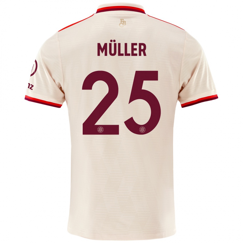 Børn Thomas Muller #25 Linned Tredje Sæt Spillertrøjer 2024/25 Trøje T-Shirt