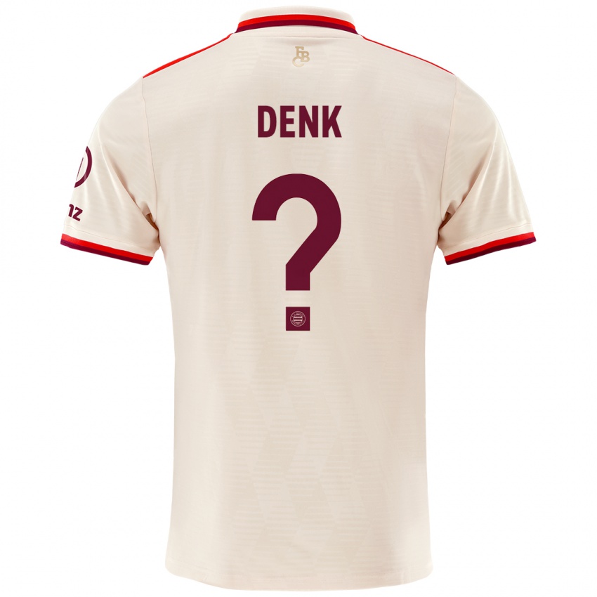 Børn Luca Denk #0 Linned Tredje Sæt Spillertrøjer 2024/25 Trøje T-Shirt