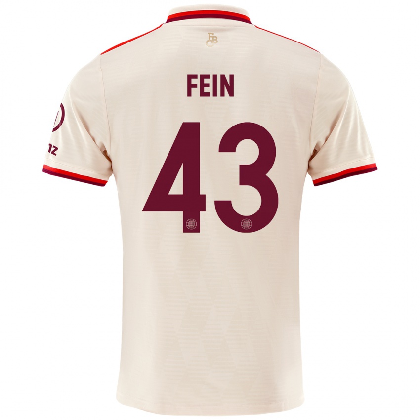 Børn Adrian Fein #43 Linned Tredje Sæt Spillertrøjer 2024/25 Trøje T-Shirt