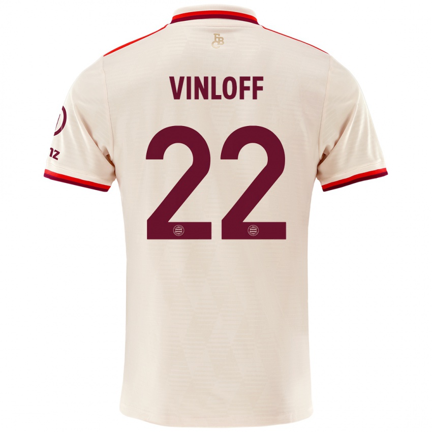 Børn Matteo Vinloff #22 Linned Tredje Sæt Spillertrøjer 2024/25 Trøje T-Shirt