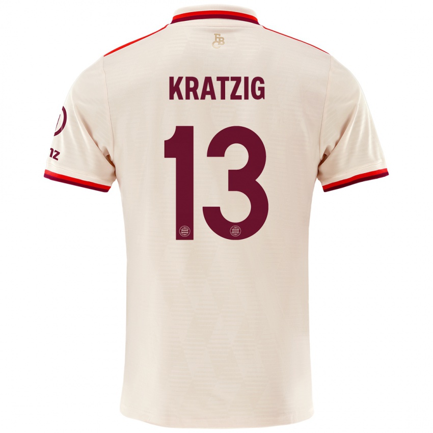 Børn Frans Kratzig #13 Linned Tredje Sæt Spillertrøjer 2024/25 Trøje T-Shirt