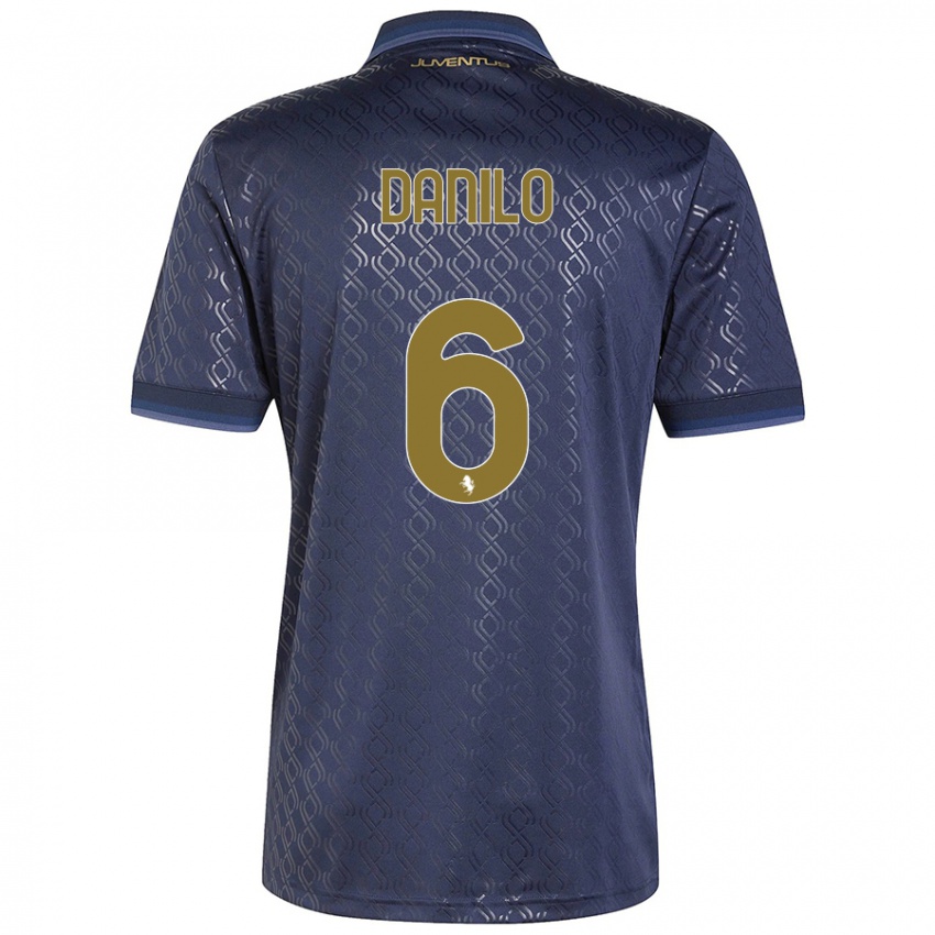 Børn Danilo #6 Marineblå Tredje Sæt Spillertrøjer 2024/25 Trøje T-Shirt