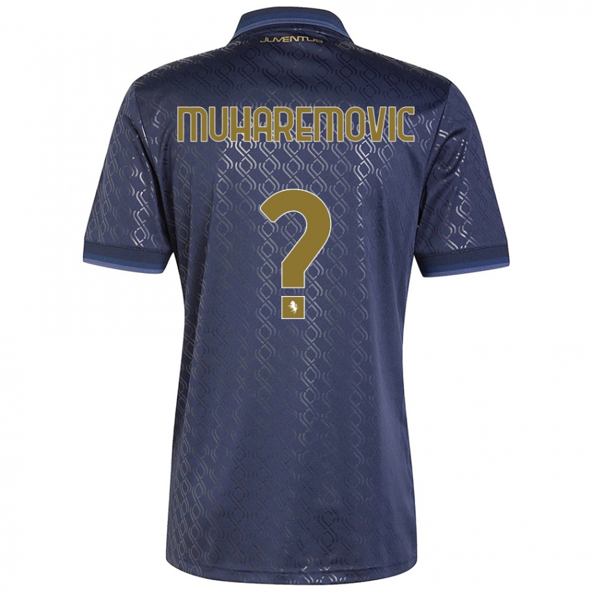 Børn Tarik Muharemovic #0 Marineblå Tredje Sæt Spillertrøjer 2024/25 Trøje T-Shirt